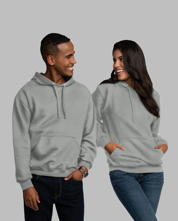 Eversoft® Fleece Pullover Hoodie Sweatshirt Grey Heather
