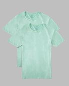 Big Men's EverLight™ Short Sleeve Raglan T-Shirt, 2 Pack Lucky Green Heather