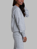 Women's Crafted Comfort Favorite Fleece Crew Light Grey Heather