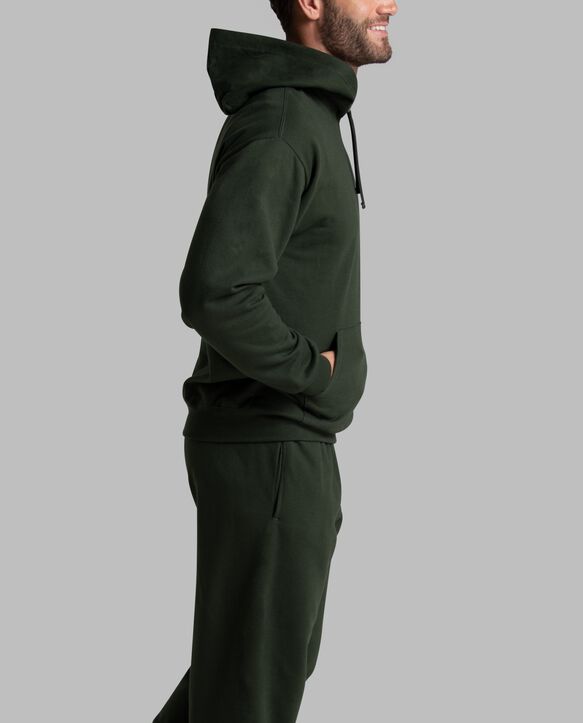 Eversoft® Fleece Pullover Hoodie Sweatshirt, Extended Sizes Duffle Bag Green