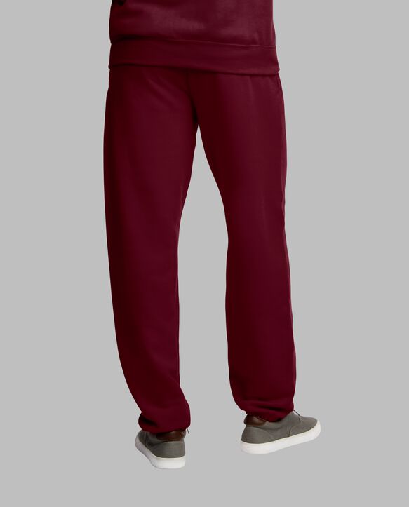 Eversoft® Fleece Elastic Bottom Sweatpants, Extended Sizes Maroon