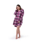 Women's Plus Holiday Flannel Sleepshirt PLAID