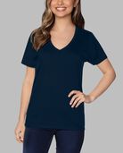 Women's Crafted Comfort Artisan Tee™ V-Neck T-Shirt, 1 Pack Navy Nights
