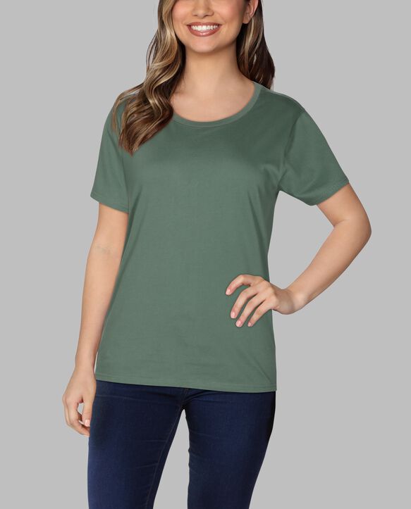 Women's Crafted Comfort Artisan Tee™ Crew T-Shirt Hedge
