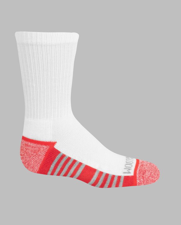 Boys' Cushioned Crew Socks, 10 Pack