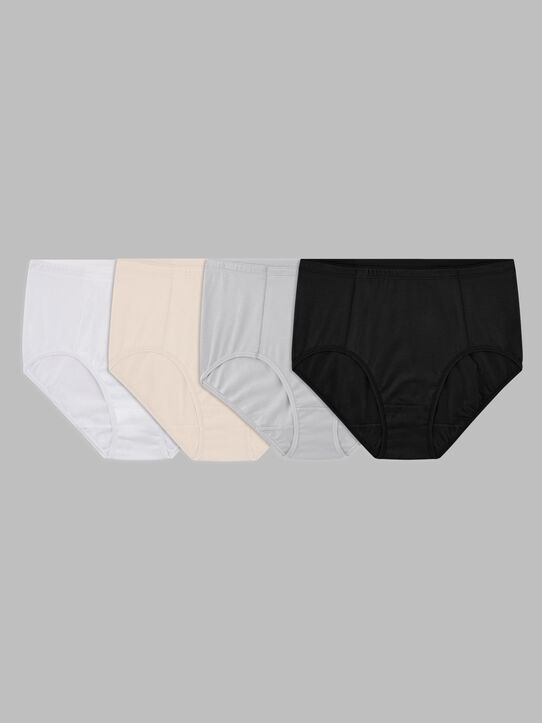 Ladies Crafted Comfort Brief, Assorted 4 Pack ROT. 2