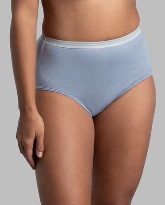 Women's Heather Brief Panty, Assorted 3 Pack 