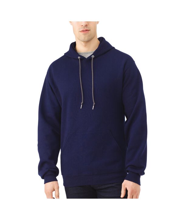 Big Men's Fleece Pullover Hoodie Sweatshirt, 1 Pack J.Navy