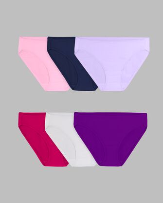 Women's 360 Stretch Microfiber Bikini Panty, Assorted 6 Pack 