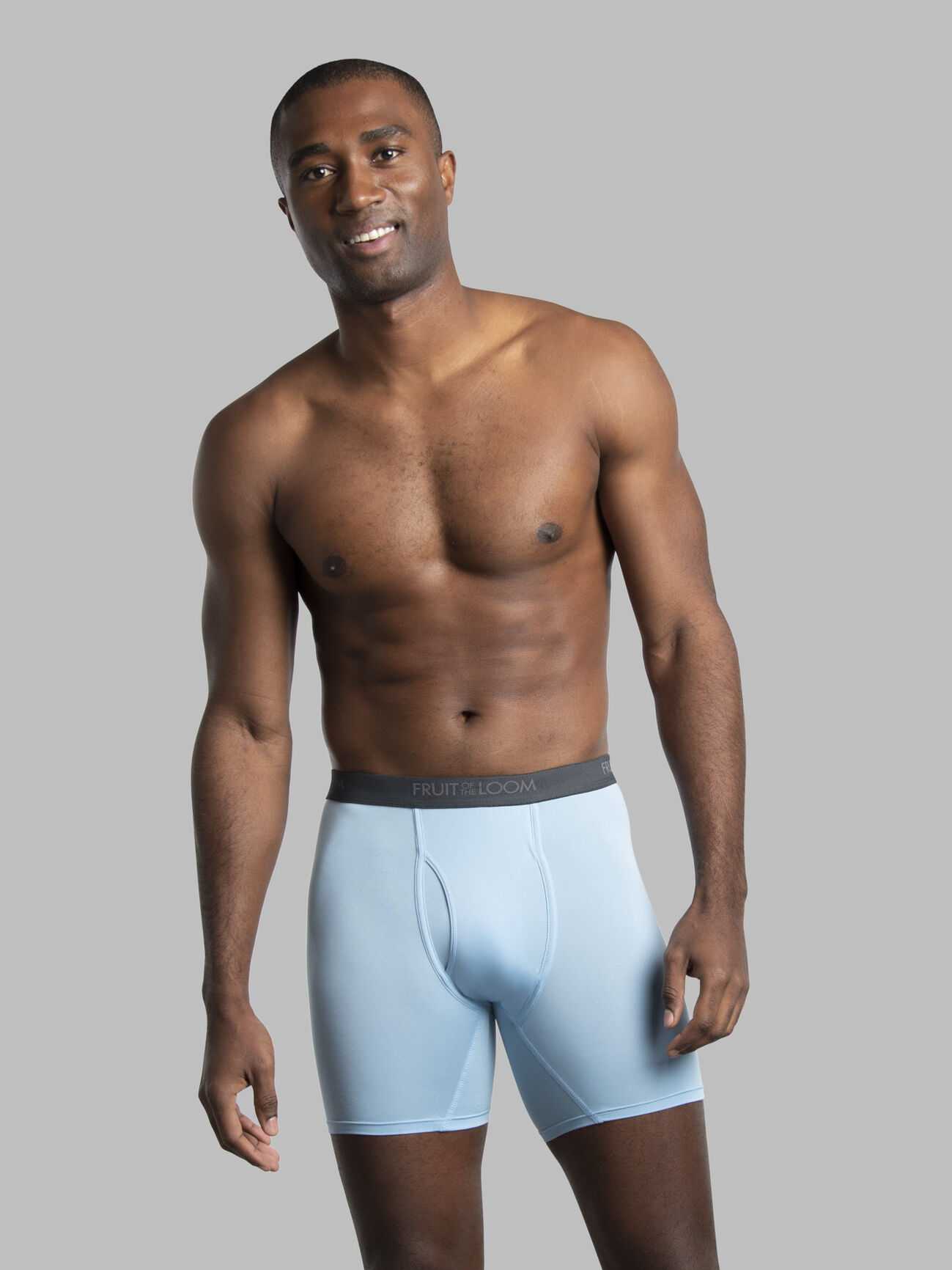 LA Gear Mens Athletic Underwear, 5-Pack Cotton Stretch Performance Boxer  Briefs