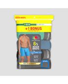 Fruit of the Loom Men's CoolZone Stripe and Solid Boxer Briefs, 5+1 Bonus Pack 