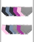 Women's Heather Brief Panty, Assorted 12 pack ASSORTED