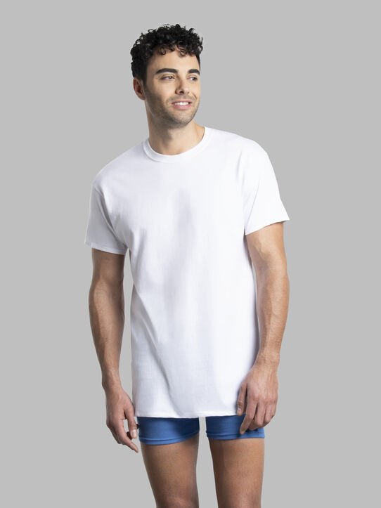 Fruit of the Loom Men's Premium Undershirt, White 4 Pack