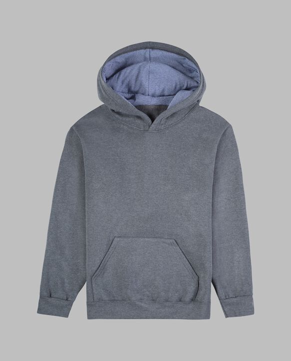 Boys' Fleece Hoodie Sweatshirt Charcoal Heather