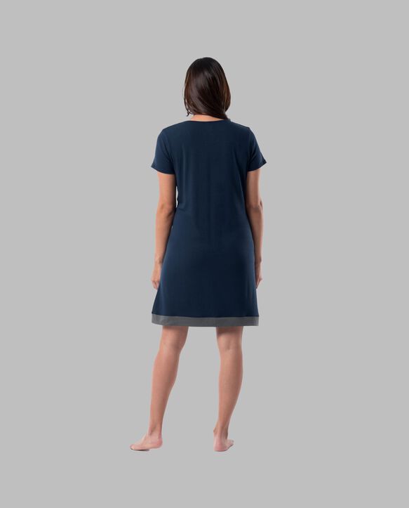 Women's Soft & Breathable Pajama Sleepshirt MIDNIGHT BLUE