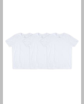 Men's White Crafted Comfort Crew, 3 Pack WHITE