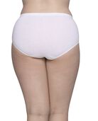 Women's Plus Size Fit for Me® by Fruit of the Loom® Cotton Assorted Brief Panty, 3 Pack Assorted