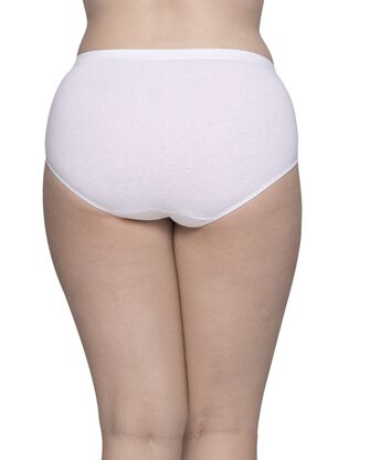 Women's Plus Size Fit for Me® by Fruit of the Loom® Cotton Assorted Brief Panty, 3 Pack 