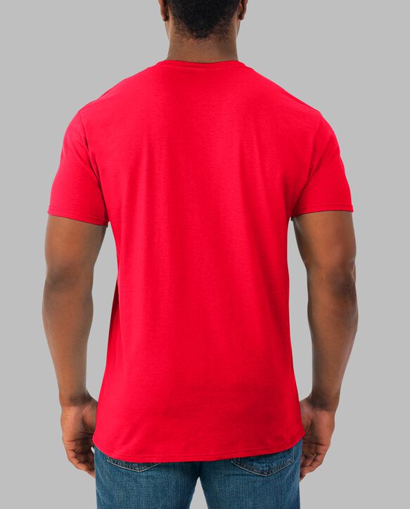 Soft Short Sleeve Crew T-Shirt , 2 Pack Fiery Red