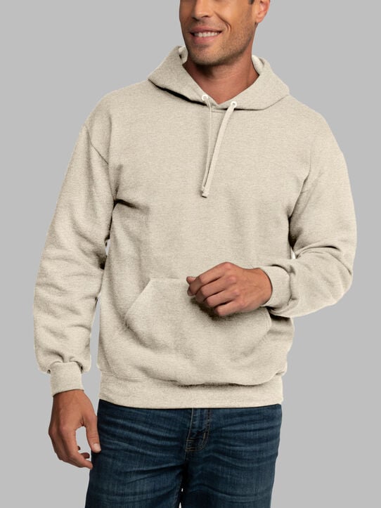 EverSoft®  Fleece Pullover Hoodie Sweatshirt, Extended Sizes Khaki Heather