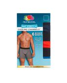 Men's 360 Stretch Cooling Channels Assorted Boxer Brief Extended Sizes, 6 Pack, 2XL 