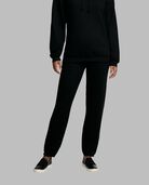Eversoft® Fleece Elastic Bottom Sweatpants, Extended Sizes Black