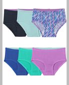 Girls' Breathable Micro-Mesh Assorted Brief Underwear, 6 Pack 