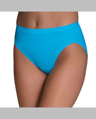 Women's Cotton Hi-Cut Panty, Assorted 3 Pack Assorted