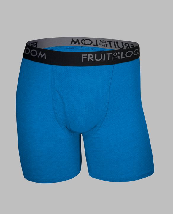 Men's Breathable cotton Micro-Mesh Boxer Briefs, Assorted 3 Pack Assorted