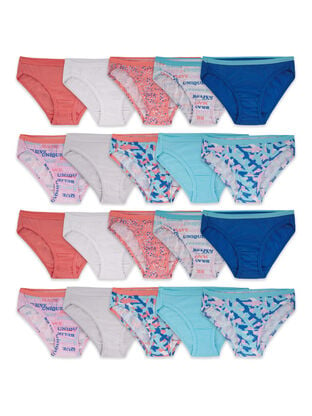 Girls'Eversoft®  Bikini Underwear, Assorted 20 Pack 
