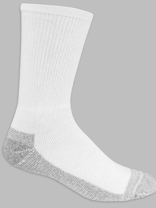 Men's Workgear™ Crew Socks White, 10 Pack, Size 6-12 WHITE
