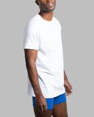 Men's Short Sleeve Crew T-Shirts, White 6 Pack White
