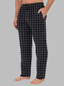 Men’s Fleece Sleep Lounge Pant BLACK/GREY PLAID