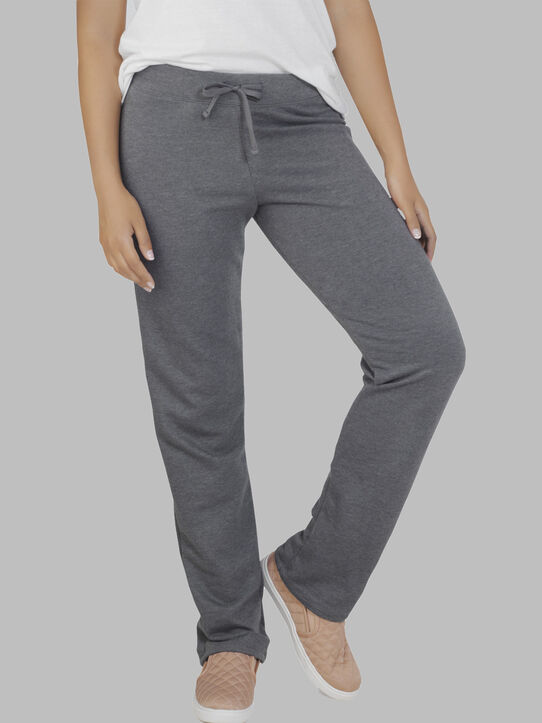 Women's Essentials Live In Open Bottom Pant Charcoal Heather