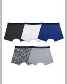 Boys' Breathable Cotton-Mesh Boxer Brief, 5 Pack ASSORTED