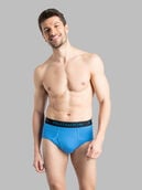 Men's Breathable cotton Micro-Mesh Assorted Briefs, 4 Pack, Size 2XL Assorted