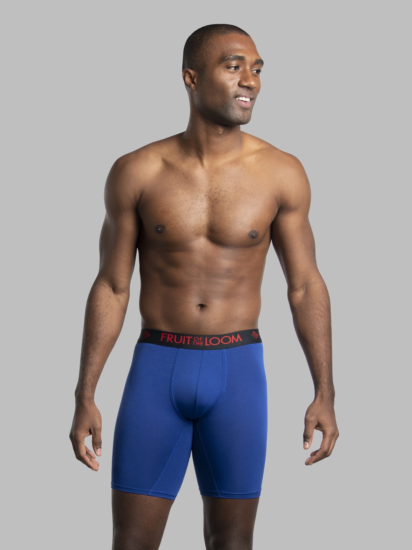 Men s Breathable Lightweight Micro Mesh Long Leg Boxer Briefs