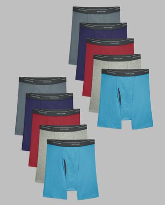 Men's CoolZone® Fly Assorted Boxer Briefs, 10 Pack 