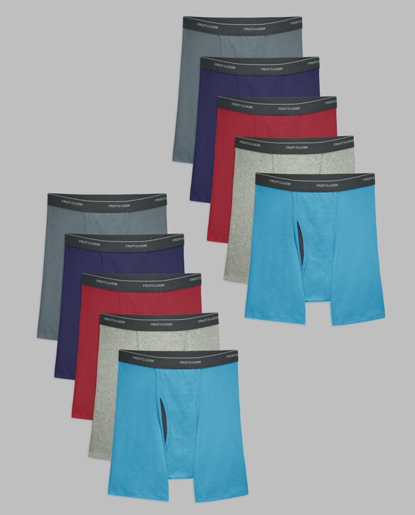 Men's CoolZone® Fly Assorted Boxer Briefs, 10 Pack Assorted