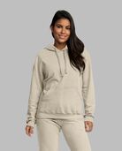Eversoft® Fleece Pullover Hoodie Sweatshirt, Extended Sizes, 1 Pack Khaki Heather