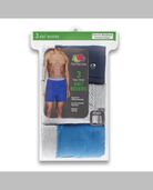 Men's Assorted Knit Boxers, 3 Pack ASSORTED