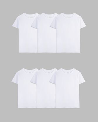 Toddler Boys' A-Shirt, White 6 Pack 