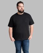 Big Men's Eversoft® Short Sleeve Pocket T-Shirt Black Ink