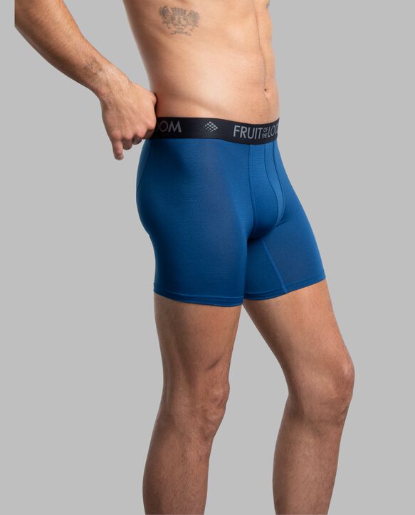 Men's Breathable Micro-Mesh Boxer Briefs, Assorted 3 Pack Assorted