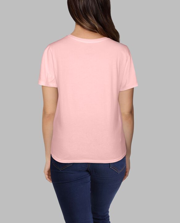 Women's Crafted Comfort Artisan Tee™ Crew T-Shirt Sweetheart Pink