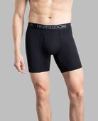 Men's Breathable Micro-Mesh Friction Guard Pouch Boxer Briefs, Assorted 3 Pack Assorted