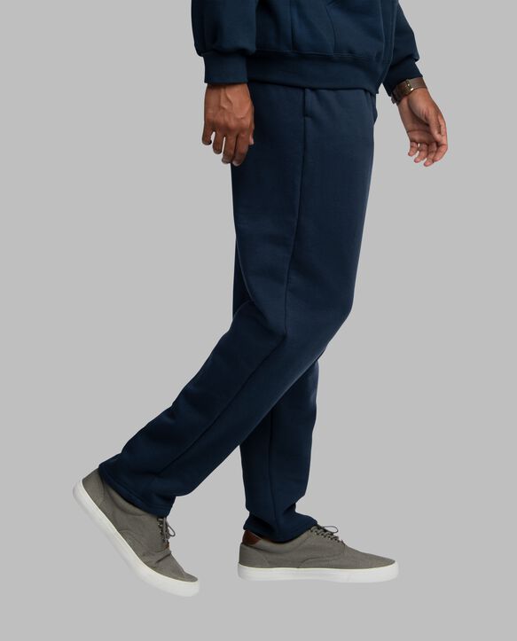 Men's Eversoft® Open Bottom Sweatpants, 2XL Blue Cove