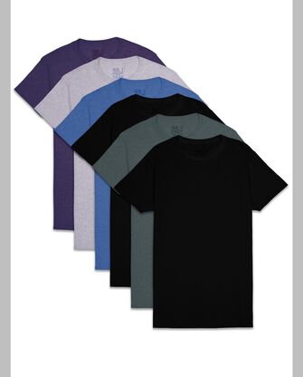 Men's Assorted  Crew T-Shirts, 6 Pack 