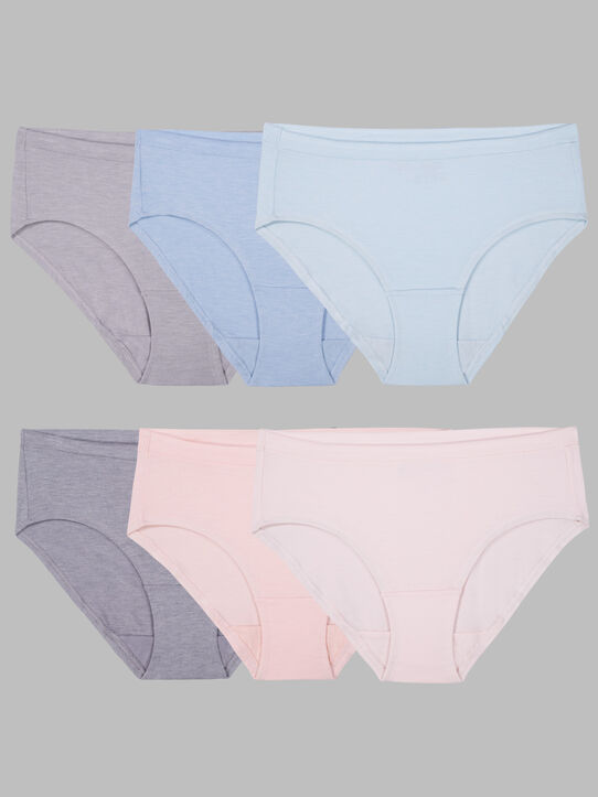 Women's Beyondsoft Hipster Panty, Assorted 6 Pack ASST