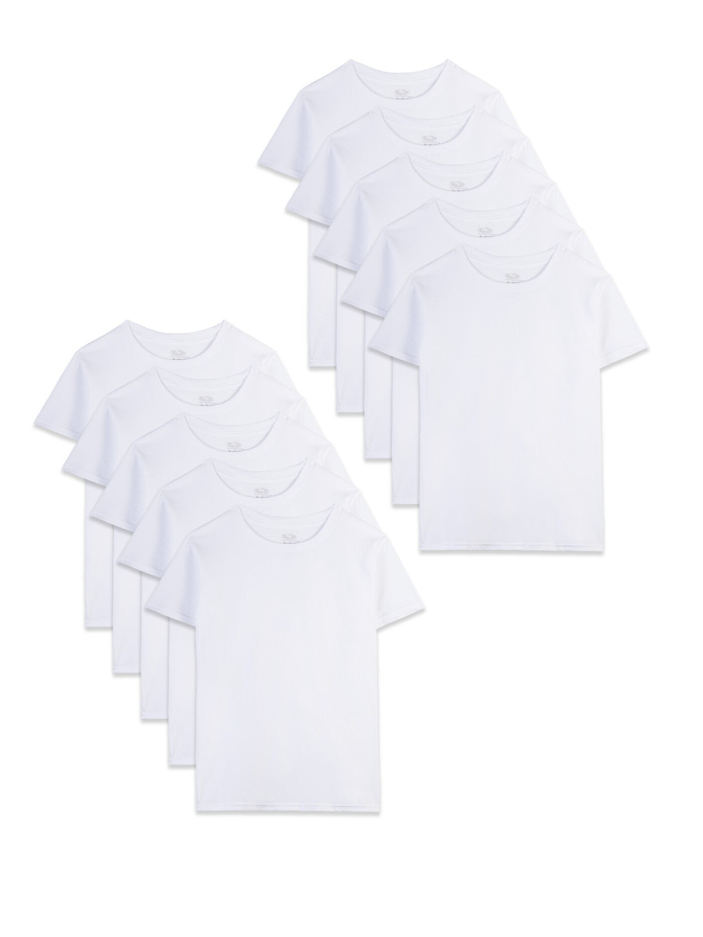 Toddler Boys' Classic White Crew T